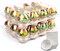 12-Count Cupcake Containers – Plastic, Disposable, Tall Dome Lid, BPA Free